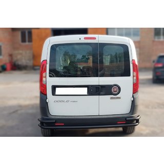 Zadní ochranný rám AK005/2 – dvojitý Black (nerez) fotografie 2