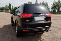 Mitsubishi Pajero Sport 2008–2015 Zadní ochranné oblouky AK002-2 Black (2 ks, nerez) fotografie 3