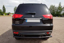 Mitsubishi Pajero Sport 2008–2015 Zadní ochranné oblouky AK002-2 Black (2 ks, nerez) fotografie 1