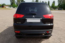 Mitsubishi Pajero Sport 2008–2015 Zadní ochranné oblouky AK002-2 Black (2 ks, nerez) fotografie 4