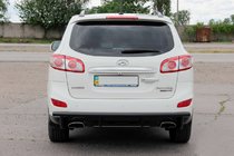 Hyundai Santa Fe 2 2006–2012 Zadní ochranný rám AK002-2 Black (nerez) fotografie 1
