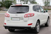 Hyundai Santa Fe 2 2006–2012 Zadní ochranný rám AK002-2 Black (nerez) fotografie 4