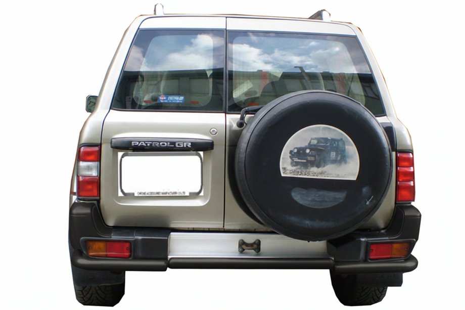 Nissan Patrol Y61 1997–2011 Zadní ochranný rám AK005-1 Black (nerez) Fotografie 1