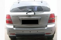 Kia Sorento I BL 2002–2009 Zadní ochranný rám AK002 – dvojitý, černý (nerez) fotografie 1