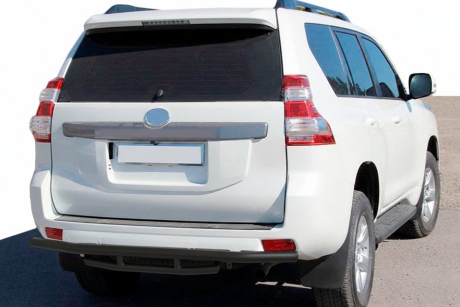 Toyota Land Cruiser Prado 150 2009–2023 Zadní ochranný rám AK002-2v1 Black (nerez) Fotografie 1
