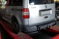 Volkswagen Caddy 2004–2010 Zadní ochranný rám AK003-3 Black (2 ks, nerez) fotografie 2