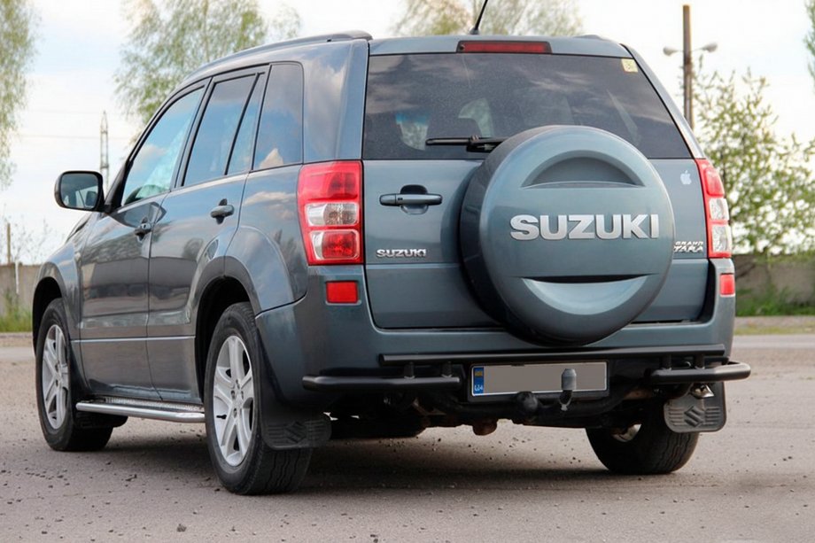 Suzuki Grand Vitara 2005–2017 Zadní ochranný rám AK005-3 Black (nerez) Image