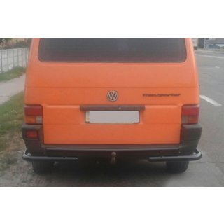 Zadní ochranný rám AK003-2 Black (nerez) Volkswagen T4 Transporter 1990–2003 fotografie 1