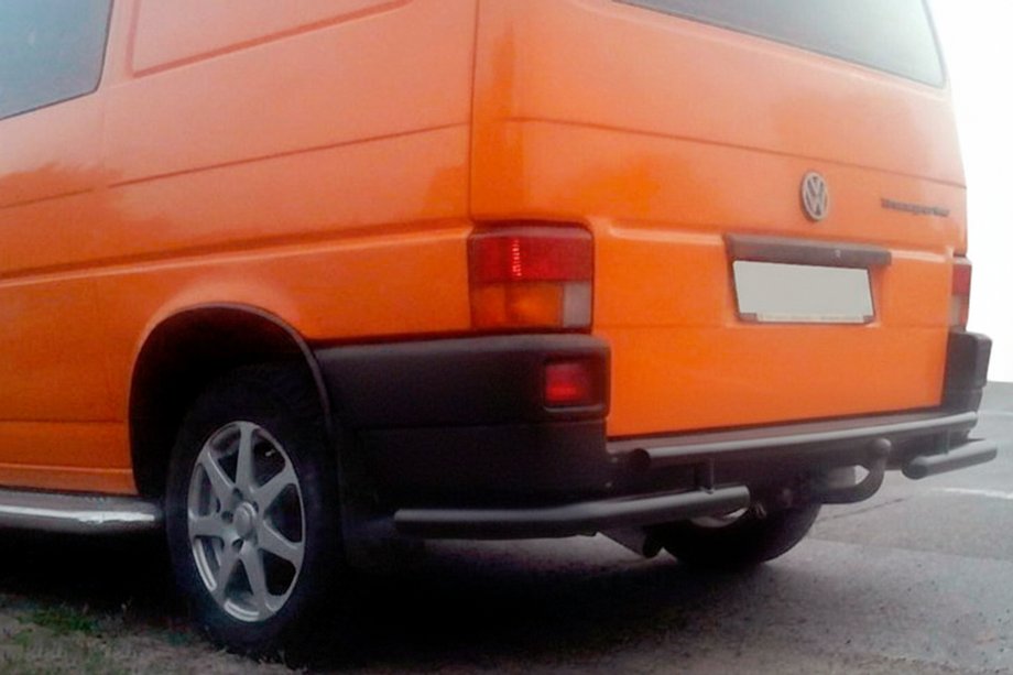 Volkswagen T4 Transporter 1990–2003 Zadní ochranný rám AK003-2 Black (nerez) Fotografie 3
