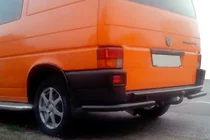 Volkswagen T4 Caravelle/Multivan 1990–2003 Zadní ochranný rám AK003-2 Black (nerez) fotografie 3