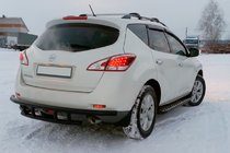 Nissan Murano 2008–2014 Zadní ochranný rám AK Black (nerez) fotografie 1