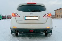 Nissan Murano 2008–2014 Zadní ochranný rám AK Black (nerez) fotografie 3