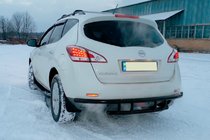 Nissan Murano 2008–2014 Zadní ochranný rám AK Black (nerez) fotografie 2