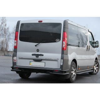 Zadní ochranný rám AK-Special Black (nerez) Opel Vivaro 2001–2015 fotografie 2