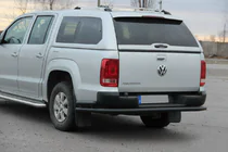 Volkswagen Amarok 2010–2022 Zadní ochranné oblouky AK005-2 Black (2 ks, nerez) fotografie 3