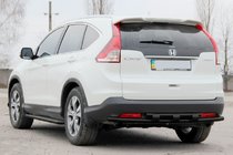 Honda CRV 2012–2016 Zadní ochranný rám AK002 dvojitý Black (nerez) fotografie 3