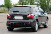 Nissan Qashqai 2010–2014 Zadní ochranný rám AK011 Black (nerez) fotografie 2