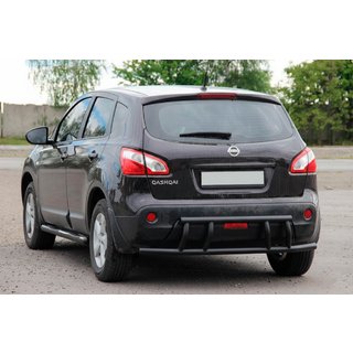 Zadní ochranný rám AK011 Black (nerez) Nissan Qashqai 2010–2014 fotografie 3