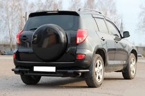 Toyota Rav 4 2006–2013 Zadní ochranné oblouky AK005-2 Black (2 ks, nerez) fotografie 1