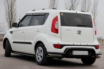 Kia Soul II 2013–2018 Zadní ochranný rám AK007-2 Black (nerez) fotografie 1