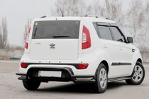 Kia Soul II 2013–2018 Zadní ochranný rám AK007-2 Black (nerez) fotografie 3