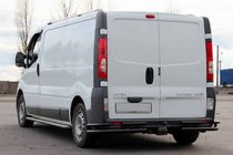 Renault Trafic 2001–2015 Zadní ochranný rám AK003-Plus-2 Black (nerez) fotografie 3