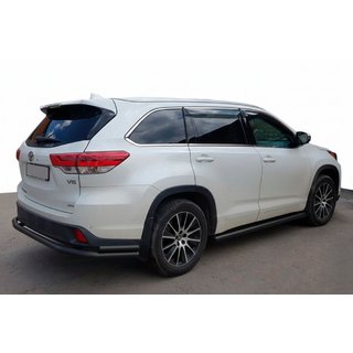 Zadní ochranné oblouky AK005-2 Black (2 ks, nerez) Toyota Highlander 2013–2019 fotografie 1