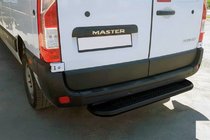 Renault Master 2011–2023 Zadní nášlap Black (nerez) fotografie 2