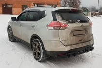 Nissan X-trail T32/Rogue 2014–2021 Zadní ochranný rám NSXT.13.6.B1-08 Black (nerez) fotografie 1