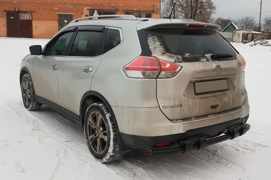 Nissan X-trail T32/Rogue 2014–2021 Zadní ochranný rám NSXT.13.6.B1-08 Black (nerez) Image