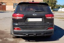 Kia Sorento II XM 2009–2014 Zadní ochranný rám AK015 Black (nerez) fotografie 3