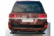 Toyota Land Cruiser 200 2007–2021 Zadní ochranné oblouky AK002-double Black (2 ks, nerez) fotografie 2