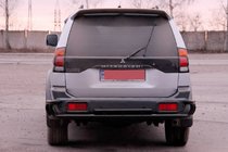 Mitsubishi Pajero Sport 1996–2007 Zadní ochranný rám AK005-2 Black (nerez) fotografie 2
