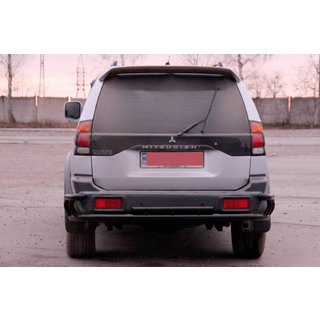 Zadní ochranný rám AK005-2 Black (nerez) Mitsubishi Pajero Sport 1996–2007 fotografie 2