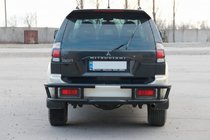 Mitsubishi Pajero Sport 1996–2007 Zadní ochranný rám AK-Special Black (nerez) fotografie 4