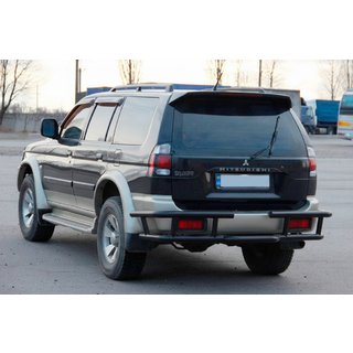 Zadní ochranný rám AK-Special Black (nerez) Mitsubishi Pajero Sport 1996–2007 fotografie 2