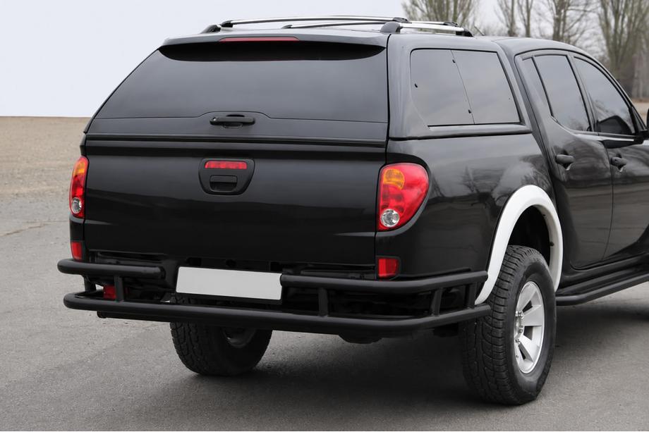 Mitsubishi L200 2006–2015 Zadní ochranný rám AK0022 Black (nerez) Fotografie 1