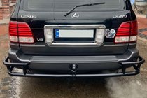 Lexus LX470 1998–2007 Zadní ochranný rám AK009-15 Black (nerez) fotografie 3