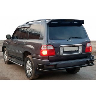 Zadní ochranný rám AK009-15 Black (nerez) Lexus LX470 1998–2007 fotografie 1