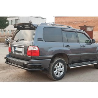 Zadní ochranný rám AK009-15 Black (nerez) Lexus LX470 1998–2007 fotografie 2