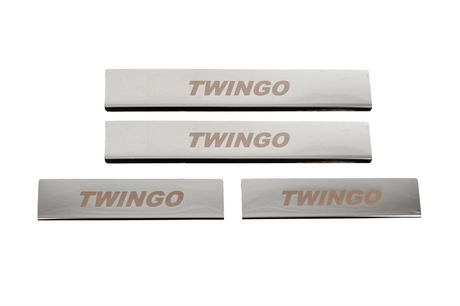 Renault Twingo 2007–2014 Nerezové kryty prahů Carmos Image