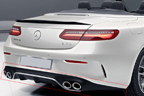 Mercedes E-class Coupé C238 2016–2024 Zadní difuzor Black s výfukovými koncovkami Chrome (design AMG53) fotografie 1
