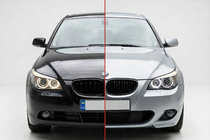 BMW řada 5 E60/E61 2003–2010 Sada bodykitu M-Sport (pro E60) Dvojitý výfuk na obě strany fotografie 1