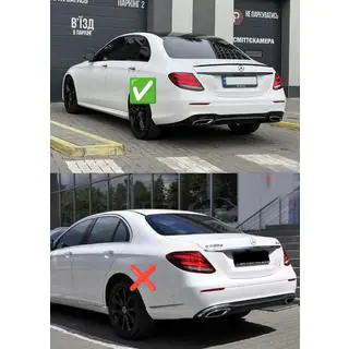 Zadní zástěrky Premium pro AMG-Line, AMG (4 ks) Mercedes E-class W213 2016–2023 fotografie 2