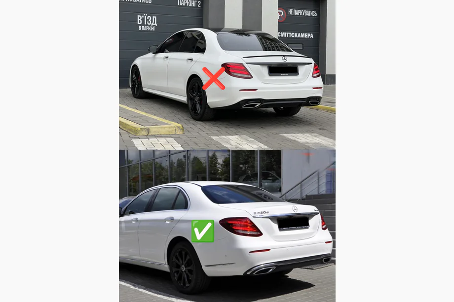 Mercedes E-class W213 2016–2023 Přední zástěrky Premium pro Base (2 ks) Fotografie 2
