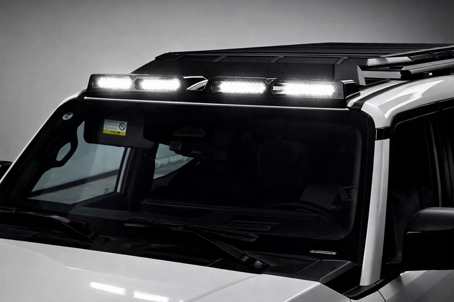 Toyota Land Cruiser Prado 250 2023– Sluneční clona čelního skla s LED (bílá) Fotografie 1