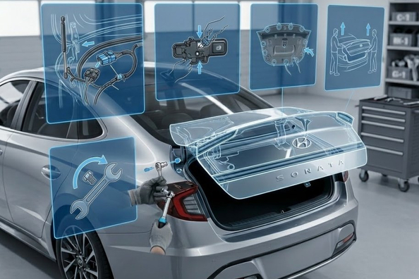 Hyundai Sonata: jak demontovat víko kufru? Návod krok za krokem