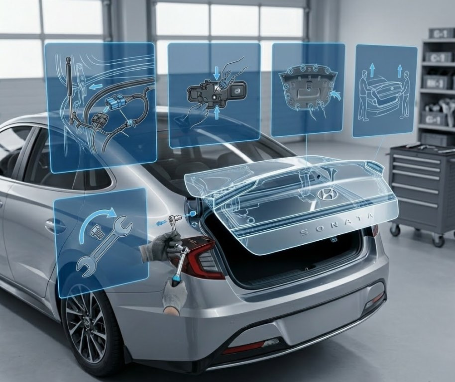Hyundai Sonata: jak demontovat víko kufru? Návod krok za krokem