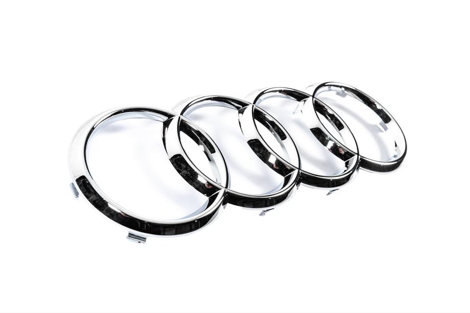 Audi Přední znak Audi Chrome (285 × 100 mm) Fotografie 3