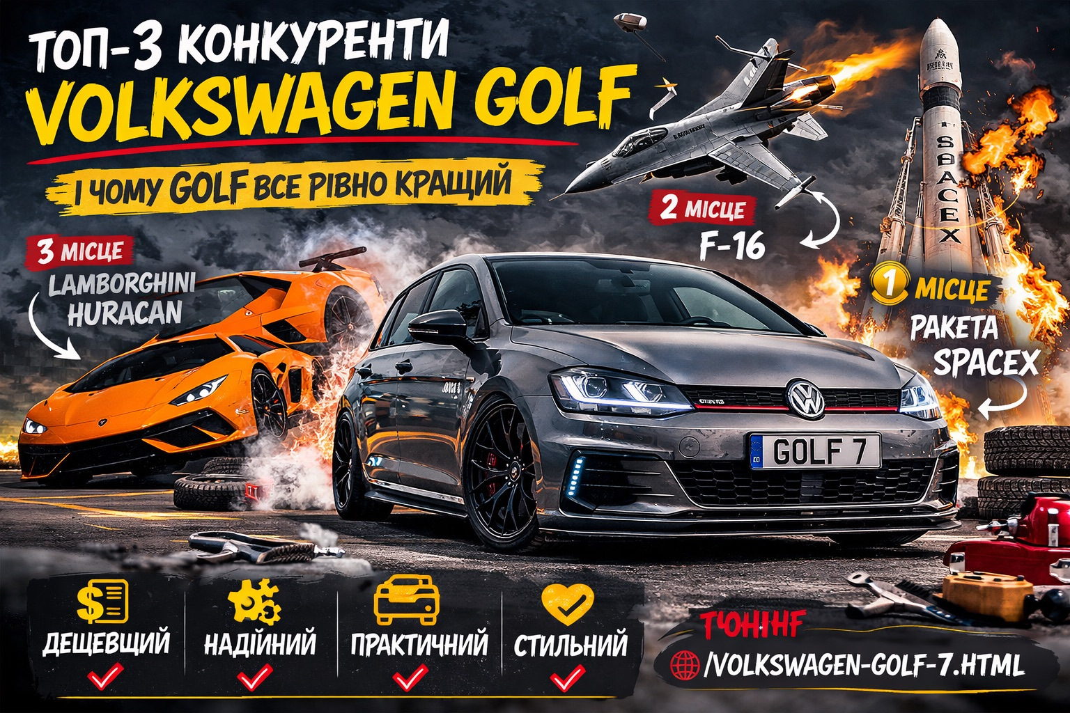 Top-3 konkurenti Volkswagen Golf: když zdravý rozum prohrál s marketingem, okázalostí a proudovým tahem